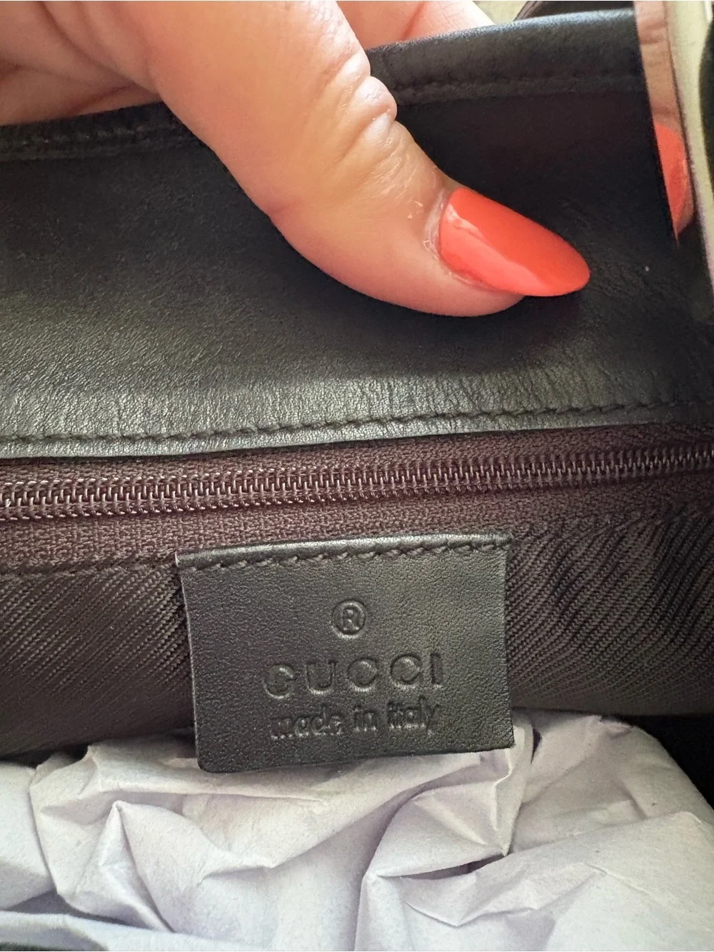 Gucci Black GG Monogram Canvas Tote